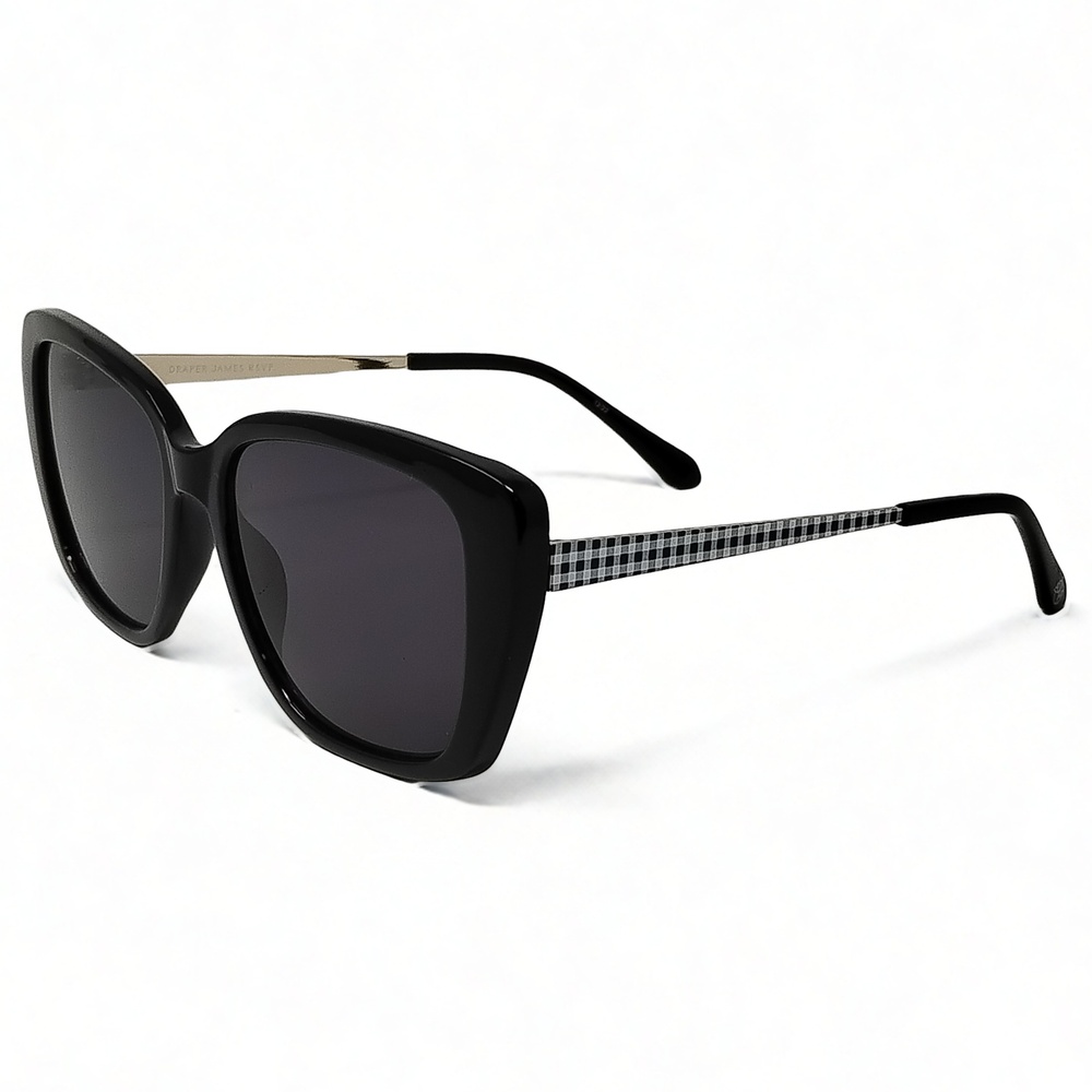 Draper James RSVP DJ901 Cat Eye Sunglasses Gingham Acetate Preppy Cottagecore